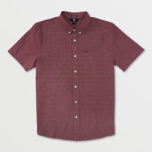 Volcom - Curwin Short Sleeve Shirt - Merlot XL